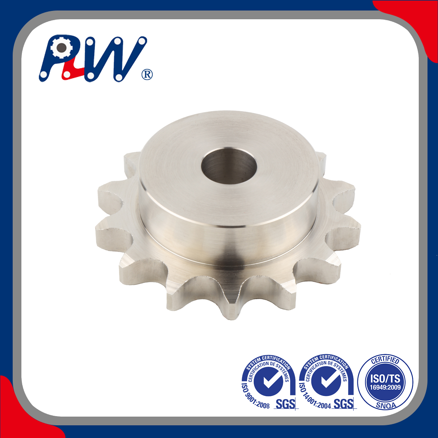 Bekalan Sproket Rantaian Roller Berkualiti Tinggi (Standard America, KANA, European, ANSI Standard Atau Dibuat Untuk Lukisan)