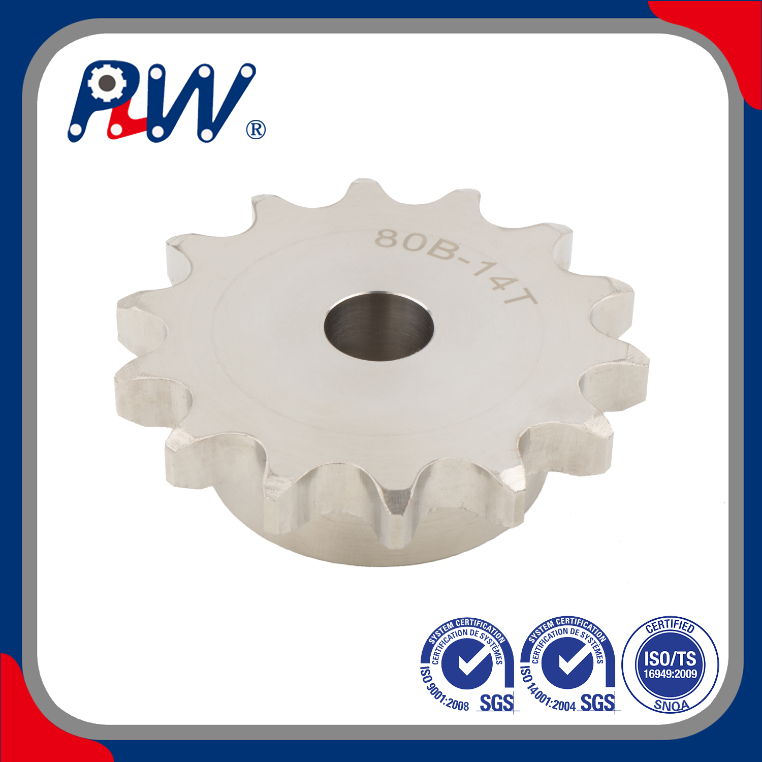 Made to Order Stainless Steel Sprockets for Roller Chain & Agriculture Chain & Food Machinery (DIN, ANSI Standard)