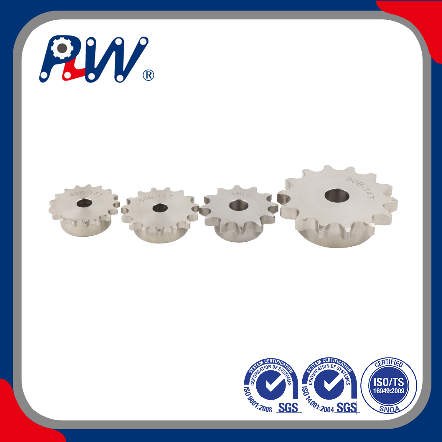 Lost Wax Casting and Accessories High Frequency Quenching Stainless Steel Driving Sprocket