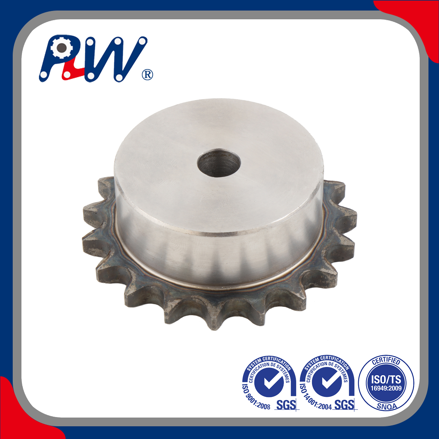 08B-1-19T DIN Standard Teeth Surface Heating Treatment Sprockets for B Series Roller Chain