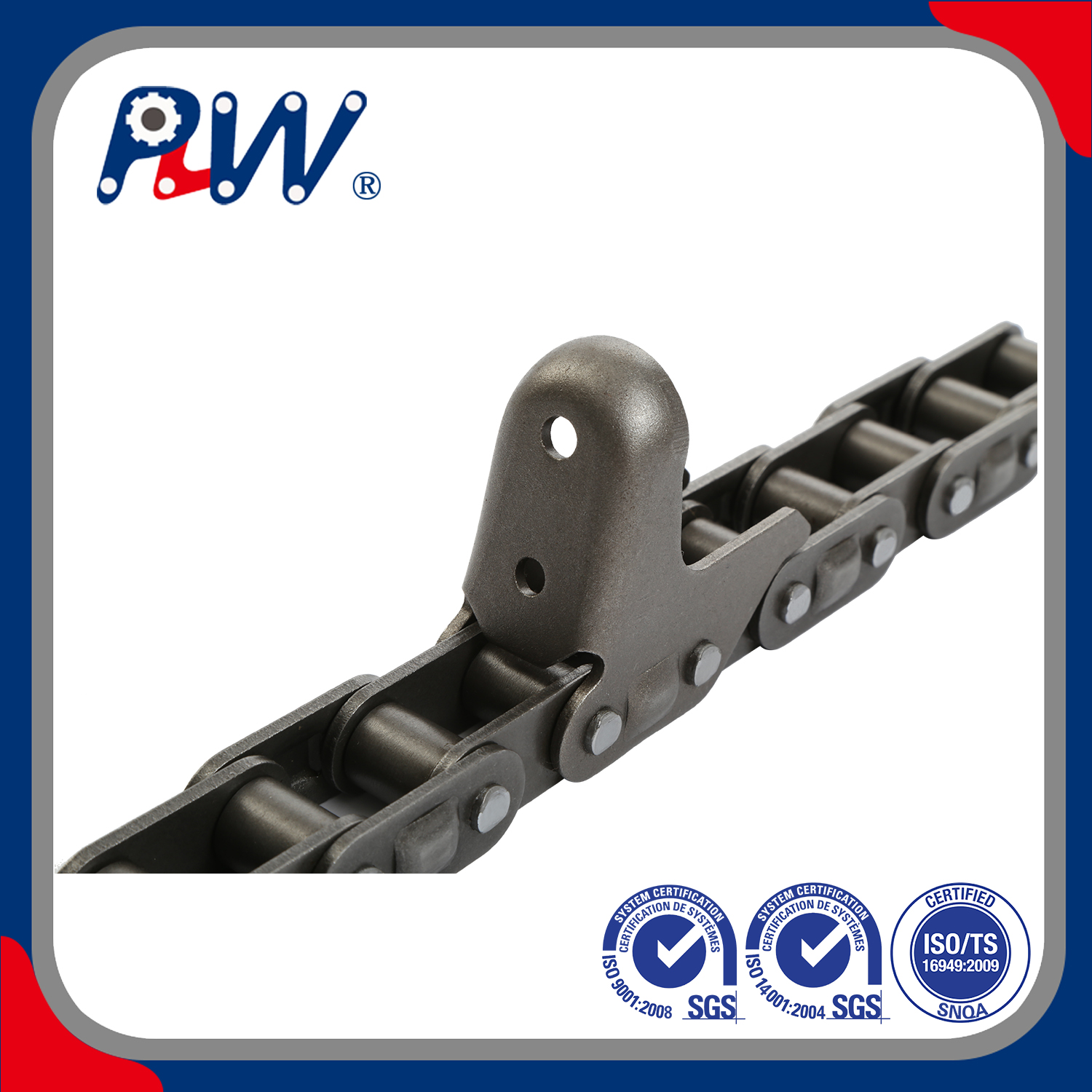 ISO Standard C Type Steel Agricultural Chain with Bright Surface for Industry Area