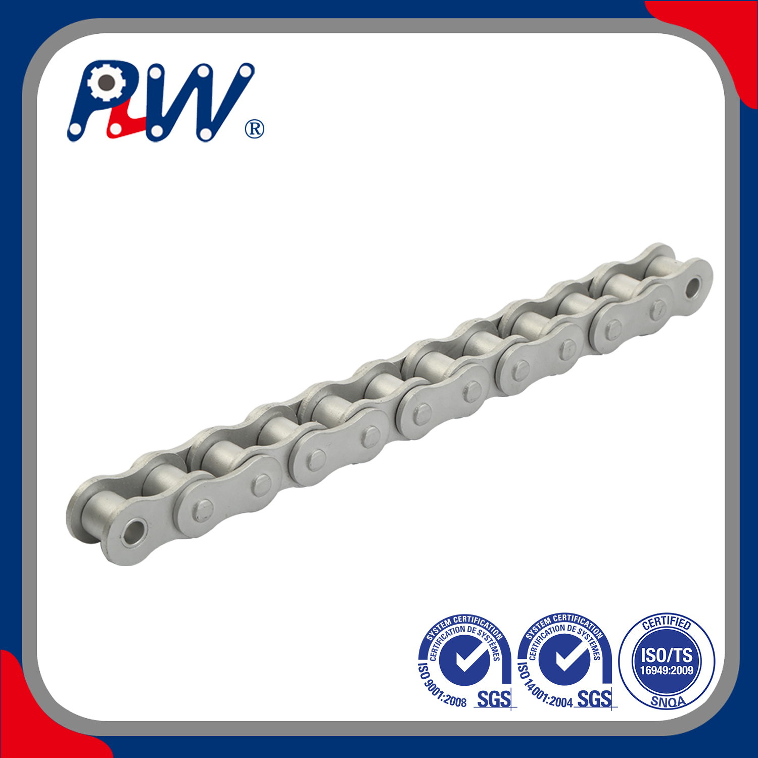 Dacromet-Plated Corrosion Resistant Roller Chain (25DR, 35DR, 41DR, 50DR)