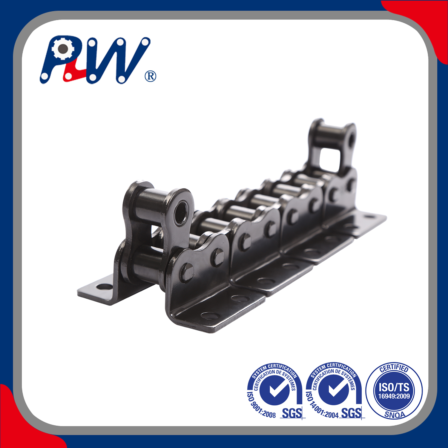Short Pitch Conveyor Chain With Attachments WA-2/WK-2