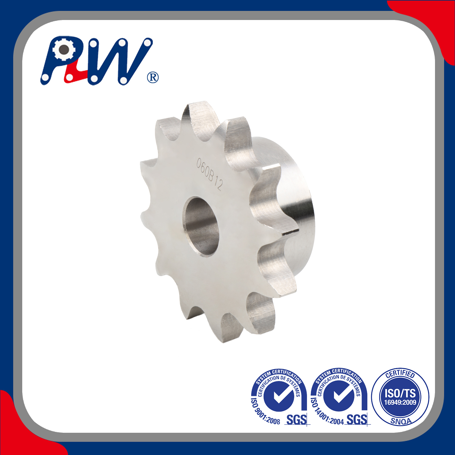DIN 8187 Industry Sprocket Made to Order Stainless Steel Sprocket for Roller Chain & Agriculture Chain & Food Machinery (DIN, ANSI Standard) 