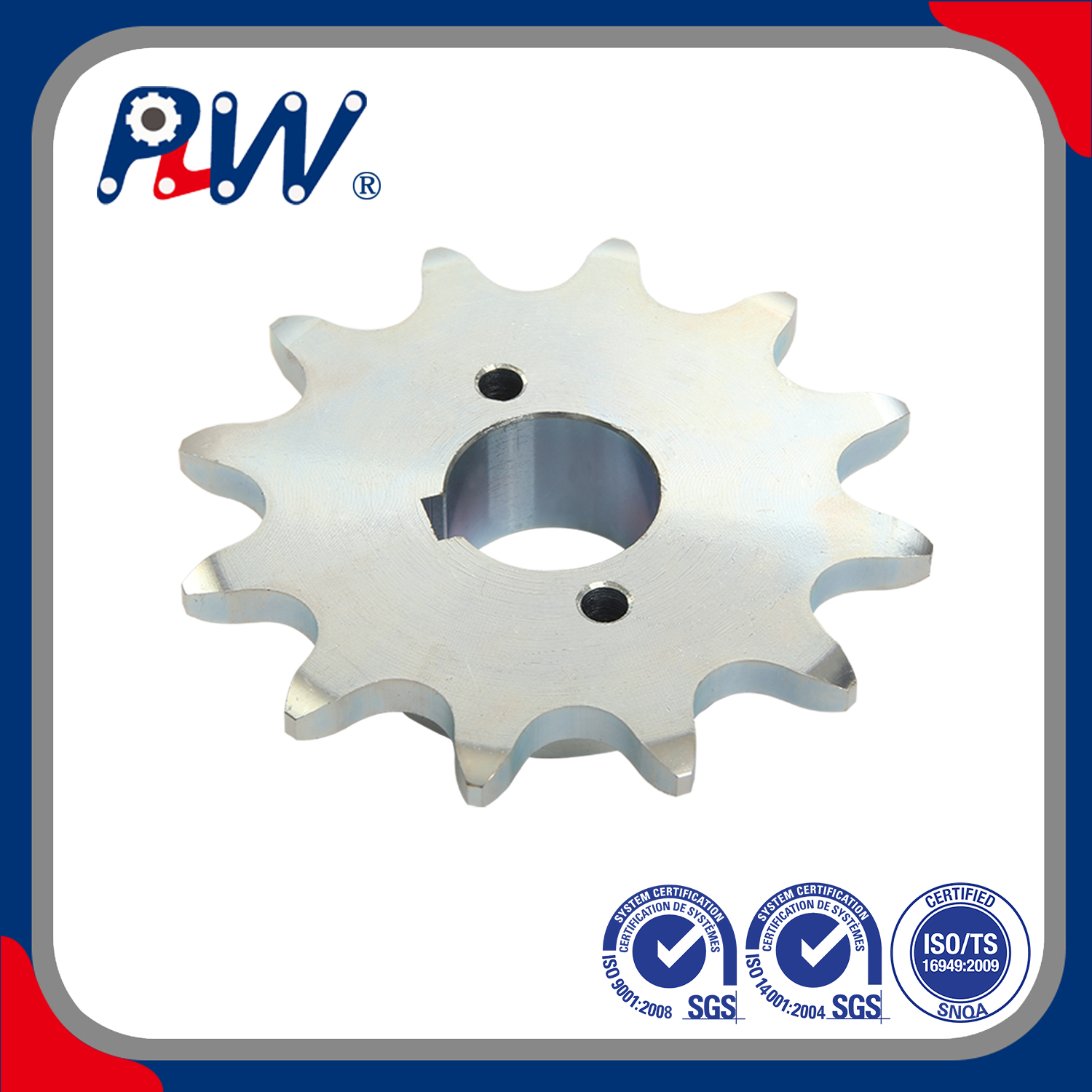 Mechanical Parts Well Performance Zinc-Plated Transmission Sprocket for Agricultural Machinery