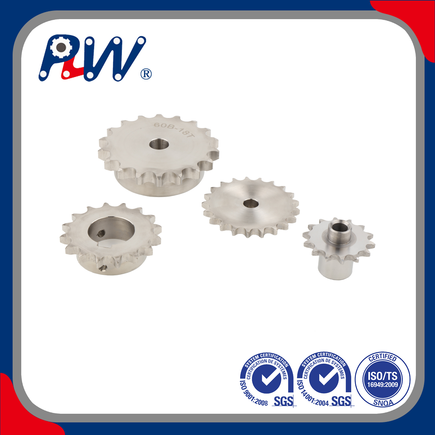 Stainless Steel Made to Order & Finished Bore & Keyway Food Industry Sprocket